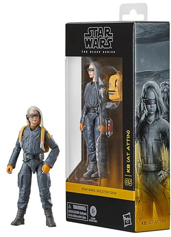 Star Wars Hasbro, The Black Series, KB (ad Attin), action figure ispirata alla serie Skeleton Crew, da 15 cm