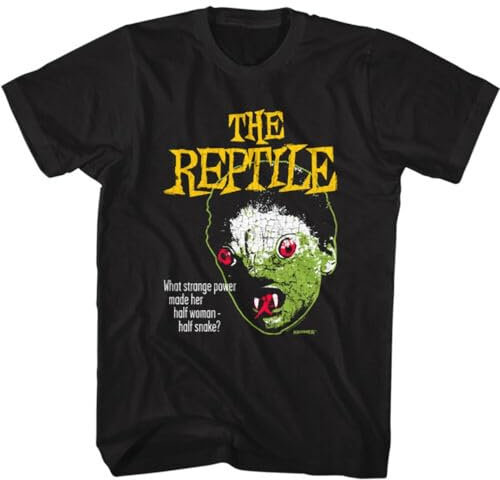 Hammer Horror Movie The Reptile Half Woman Half Snake Men's T Shirt BlackSmall