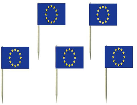 200 Flaggen-Picker Flag-Pin Länder nach Wahl 7 cm Pickser Deko Fahnen Fingerfood (Europa (Europe))