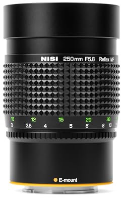 NiSi 250mm F5.6 Reflex Mirror Lens Vollformat Objektiv Spiegel-Teleobjektiv Kompatibel für Sony E-Mount