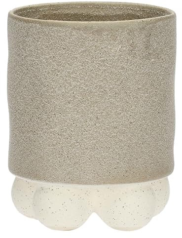 RITUALI DOMESTICI - Cachepot S Inéquilibre en céramique, 10,4 x 10,4 cm, Profondeur 13 cm, Collection Inequilibbrio