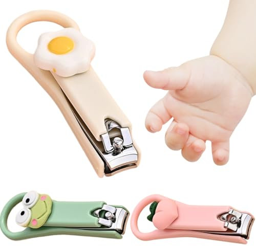 3 Stück Kinder-Nagelknipser, Baby-Nagelknipser, Nagelpflege, Cartoon Niedlich