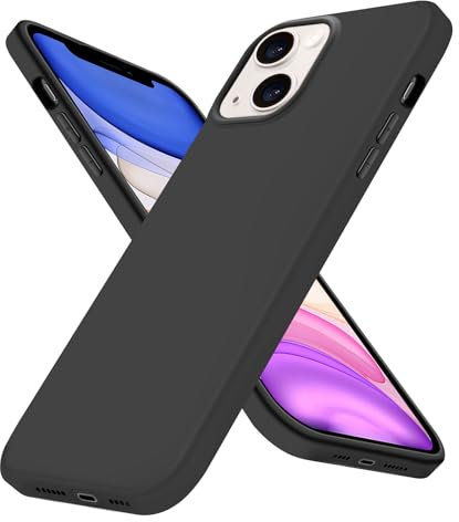 Whew für iPhone 11 Hülle, Ultra Dünn Weicher Silikon Handyhülle, Matt Stoßfest Kratzfest Anti-Fingerabdruck Schutzhülle, Extrem Haltbarkeit Samtige Touch für iPhone 11 Case Cover, Schwarz