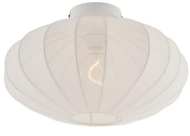 Qazqa Design Deckenleuchte, Deckenlampe - Bida - Weiß, Rund, 42cm, Ideal als Flur, Schlafzimmerlampe, Wohnzimmerlampe und childrens room