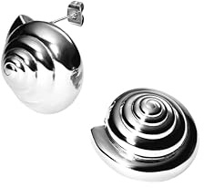 Purelei Nautical Big Ohrstecker – Muschelspiral-Ohrringe aus Edelstahl in Gold, Silber oder Roségold – Maritimer Statement-Schmuck für Damen – 25 mm groß, 15 g