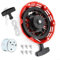 Backlash Pull Starter Kit para Honda para GX120 para generadores GX200, juego completo de repuesto con instrucciones de instalación fáciles