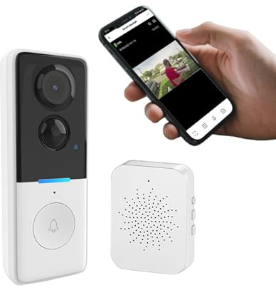 CIC SHOW Wireless Video Doorbell with Loud Chime.