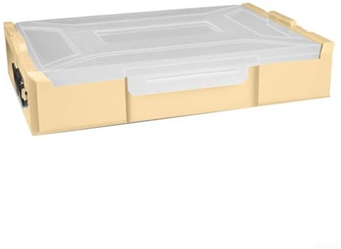Cleverly Designed Modular Storage Bin for Keeping Your Workspace Tidy and Organized (Yellow)