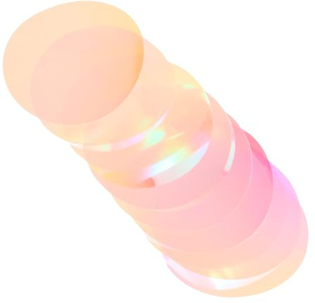 Gatuida 10 Stück Bunte Farbfolien für LED Lampen Leichtes Transparentes Farbkorrektur Diffusorfilm für Kamera Vielseitig Einsetzbar für Foto Stimmungsbeleuchtung