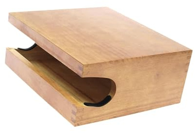 KiBcsLic Wandhalterung für Fahrräder Aus Holz, Holzfarbe