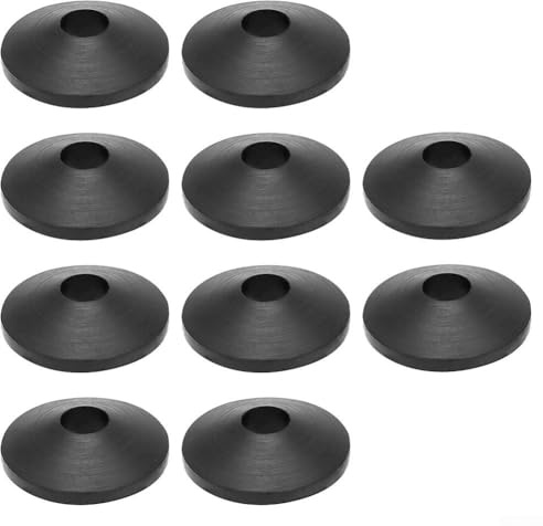 Rutschfeste Gummi-Toilettensitz-Befestigungen für M6 M8-Scharniere, 10 Stück Unterlegscheiben für wackelige WC-Reparatur, kompatibel mit britischen Standard-Toilettensitzen (M6)