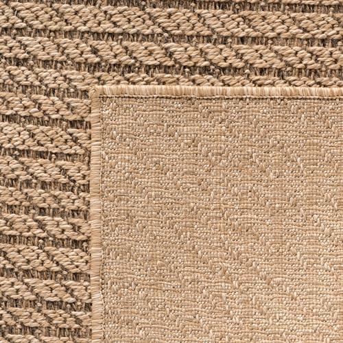 KADIMA DESIGN In- & Outdoor-Teppich Jute-Optik Naturlook Wetterfest Waschbar Strapazierfähig Läufer Beige 80x250 cm Balkon Terrasse Küche Fußbodenheizung geeignet Flur Oeko-TEX | ARLBERG