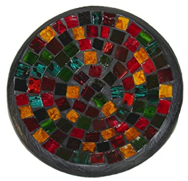 Deko - Schale Glasmosaik rund, 15 cm, bunt