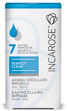 INCAROSE Perfect Cleaner 2-Phasisches Wasser für Gesicht und Augen, 7 Beutel 4 ml.