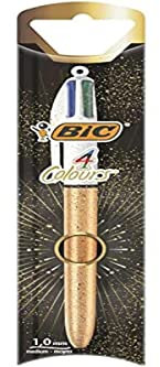 BIC Lot de 1 stylo à bille 4 couleurs dorées