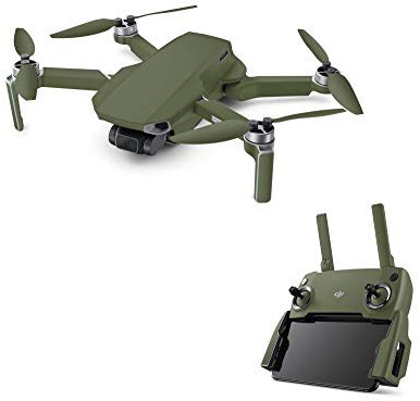 Skins4u Design Aufkleber für DJI Mavic Mini Skin Skin Vinyl Folie Schutzfolie Folierung Sticker Motiv Solid State Olive