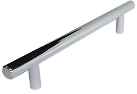 T Bar Kitchen Cabinet Handles (Sets of 6), Boss Bar Bow Handles 96mm, 128mm, 160mm.Polished Chrome Finish. for Kitchen Cabinet & wardrobes by FFF. (160mm Between fixings)