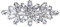 EVER FAITH Corsage Brosche Klar Marquise österreichischen Kristall Hochzeit boomende Blume Pin für Kleidung -1,6 Zoll