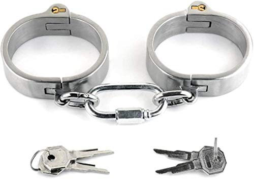 Erotik Bondage Edelstahl Oval Handschellen Sm Sexy Schwere Metall Handfesseln Mit Schloss Und Schlüssel Fetisch Sklave Handgelenk Manschetten Sex Spiel Für Ältere Spieler-Female