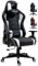 MaxPodium Tactical Gaming Stuhl - Extra Breit 150kg Belastbarkeit - Ergonomischer Bürostuhl - Hohenverstellbar, 3D anpassbare Armlehnen, Rückenlehne neigbar bis 180°, Wippfunktion (Schwarz-Weiß)