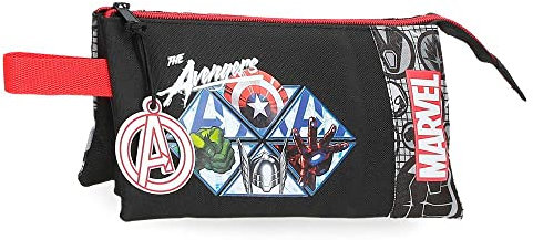 Marvel Avengers The Avengers Heroes Triple Black Federmäppchen 22 x 12 x 5 cm Polyester