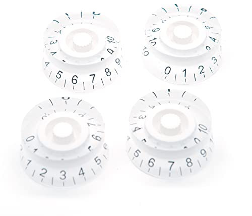 harpfeas Ersatz-Set für E-Gitarre, 4 Stück, kompatibel mit Les Paul LP-Stil, Ersatzteilen, Weiß