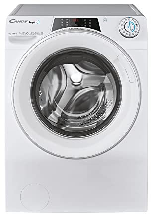 Candy RapidÓ RO 1284DWMST/1-S Lavatrice, 8 Kg, 1200 Giri, Wi-Fi + BLE, Connesso, Opzione Vapore, Cicli Rapidi, Classe A, 60x53x85 cm, Bianco [Classe di efficienza energetica A]