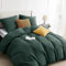 BEDSURE Bettwäsche 200x200 3teilig Waldgrün - 1 Bettbezug 200x200 cm + 2 Kissenbezüge 80X80 cm, ÖKO-TEX Bettwäsche-Sets Grün Polyester Mikrofaser mit Reißverschluss