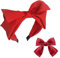 1 Bandeau Nœud Papillon, 1 Pince à Cheveux Nœud Papillon, Bandeau à Larges Bords, Bandeau De Lavage, Accessoires De Cheveux Tendance Pour Dames Et Enfants, Convient à De Nombreuses Coiffures (Rouge)