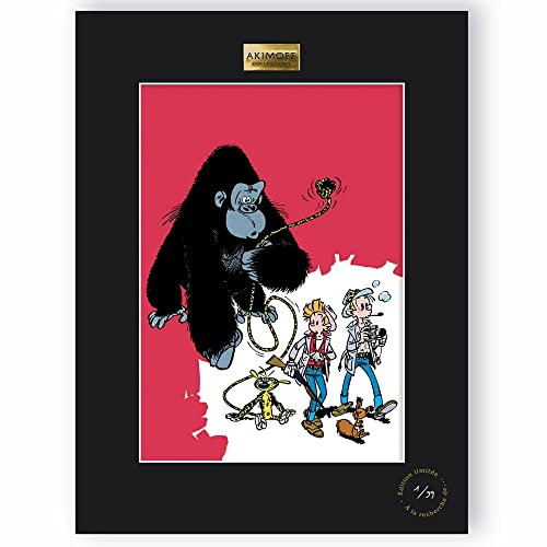 Akimoff Collections Poster Franquin Spirou and Fantasio, Le gorille a bonne Mine (30x40cm)