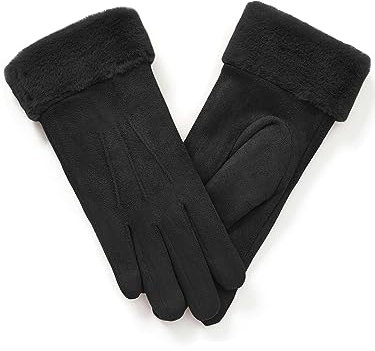 vislivin Handschuhe Damen Winter Warm Handschuhe Touchscreen Handschuh mit Gefütterte Schwarz M 1