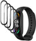 Fyqzio [4 Piezas Protector de pantalla compatible con Xiaomi Mi Band 6,sin burbujas,antiarañazos,3D Cobertura Completa,HD TPU Protección de películas