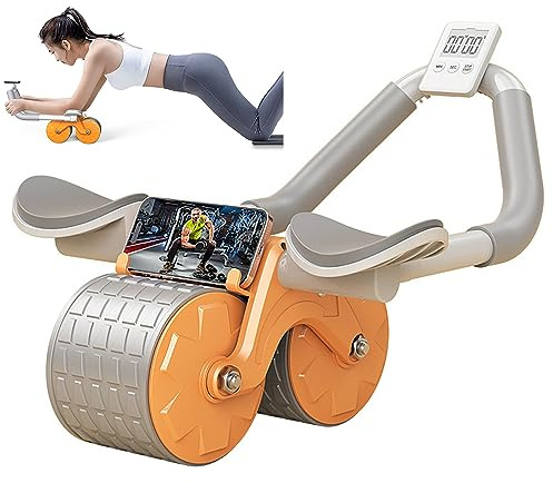 Neues Automatisches Rebound Aabdominal Wheel, Bauchroller Bauchtrainer, Bauchmuskeltrainer Automatische Rückprallbauchrad Rad, Wheels Roller Domestic Bauchtrainer, Wheel Roller Für Den Haushalt