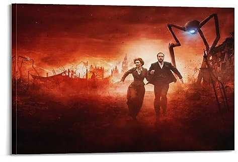 VZRSQZK Filmposter Krieg der Welten, dekoratives Gemälde, Leinwand-Wandposter und Kunstdruck, modernes Familienschlafzimmer-Dekor-Poster, 20 x 30 cm