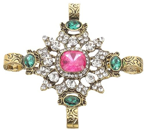 VILLCASE Vintage Brosche Damenbrosche Broschen Kristall-anstecknadel Strass-corsage Funkelnde Kreuzbrosche Revers Mit Strasssteinen Kreuz-brosche Kleine Brosche Frau Kleidung Zinklegierung