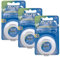 Universal Brands Essential - Filo interdentale cerato, 50 m, confezione da 3
