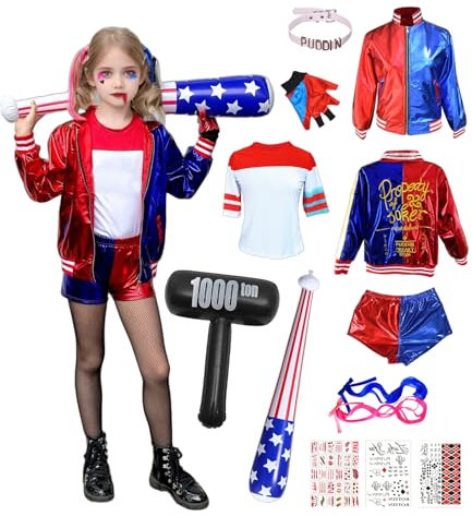 ChouGlow Harley Costume Cosplay (Enfant, 150)