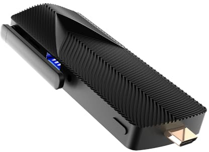 AZULLE Access4 Pro Zoom Mini PC Stick 4GB/64GB - Business & Home Video Leistungsstarker tragbarer Computer mit Ethernet-Port - Gemini Lake J4125 Prozessor