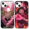 LYUBFDC 2 Stück Handyhülle für Apple iPhone 13/iPhone 14 Hülle 6.1 Zoll, Anime Kamado Nezuko Kanroji Mitsuri Muster Design Manga Case Cartoons Schutzhülle TPU Silikon Charmant