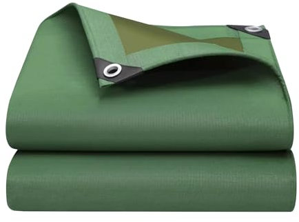 Bâche de Camping imperméable et Robuste en Feuille 2m x 2m, 3m x 3m, 4m x 4m, 5m x 5m Couverture de Feuille de bâche, bâches en Toile pour Meubles d'extérieur Tente à auvent Pliable Verte (Size : 2x3