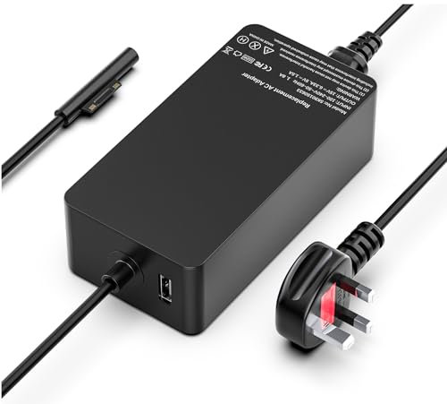 Surface Pro Charger 102W Microsoft Surface Pro for Surface Pro 9/8/7/6/5/4/3, Laptop 1/2/3/4/5, Go 1/2/3, Book 1/2/3, Microsoft Surface Charger Power Supply AC Adapter