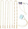 UEPOA 4 Stück Brillenband Damen, Brillenkette Gold Sonnenbrillen Kette Damen Brillenbänder Elegante Maskenkette Metall Kette für Brille Lesebrillen Sonnenbrille