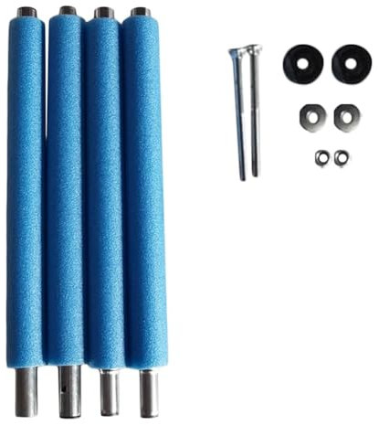 Begchy Trampolinstangen , mit Trampolinstangen, Anti-Kollisionsschutz, mit Schrauben, gerades Rohr, einfache Installation, 1,96 m