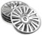 Skoda 3P0071456 Radkappen (4 Stück) Radblenden 16 Zoll Radzierblenden, Silber *** für Original Stahlfelgen 7.0Jx16 ET43 ***
