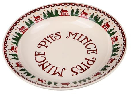 PRETYZOOM Set Di Stoviglie Natalizie in Ceramica Piatto Di Natale Piatto Da Insalata Vassoio Da Dessert Stoviglie Per La Casa E Il Ristorante