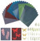 48 Stück Cyanotype Paper Kit,A5 Hochempfindliches Sonnendruckpapier Naturdruckpapier,Sonnendruckpapier Kinder mit Cyanotypie Material, Cyanotypie Papier Kit für Kinder Erwachsene Basteln,DIY