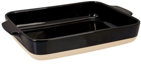 Lurch Terra Nova Ofenform M Keramik 29,8x20,7x5,1cm schwarz/creme