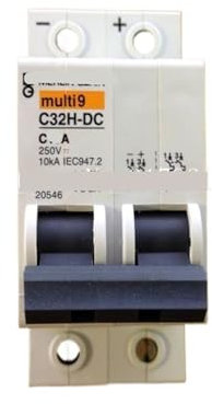 IONQXIDLD Disjoncteur 5 pièces/lot C32H-DC-C16A 2P 16A 250VDC DC