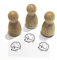Stemplino® Ministempel® Motiv: Ingo Igel F057-12mm Durchmesser - Holzstempel - Serie 10 - Tiere Kinder Schule Kindergarten Stempel Bullet Journal Tierstempel Klassenstempel mit Igel