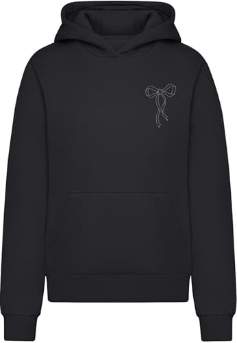 Miss Tee Bow Oneliner Ladies Fluffy Hoody